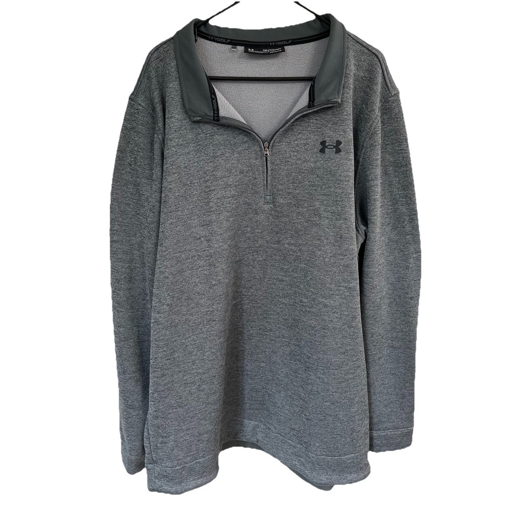 Grey Under Armour Storm‎ Golf 1/4 Zip Pullover Men's Size XXL